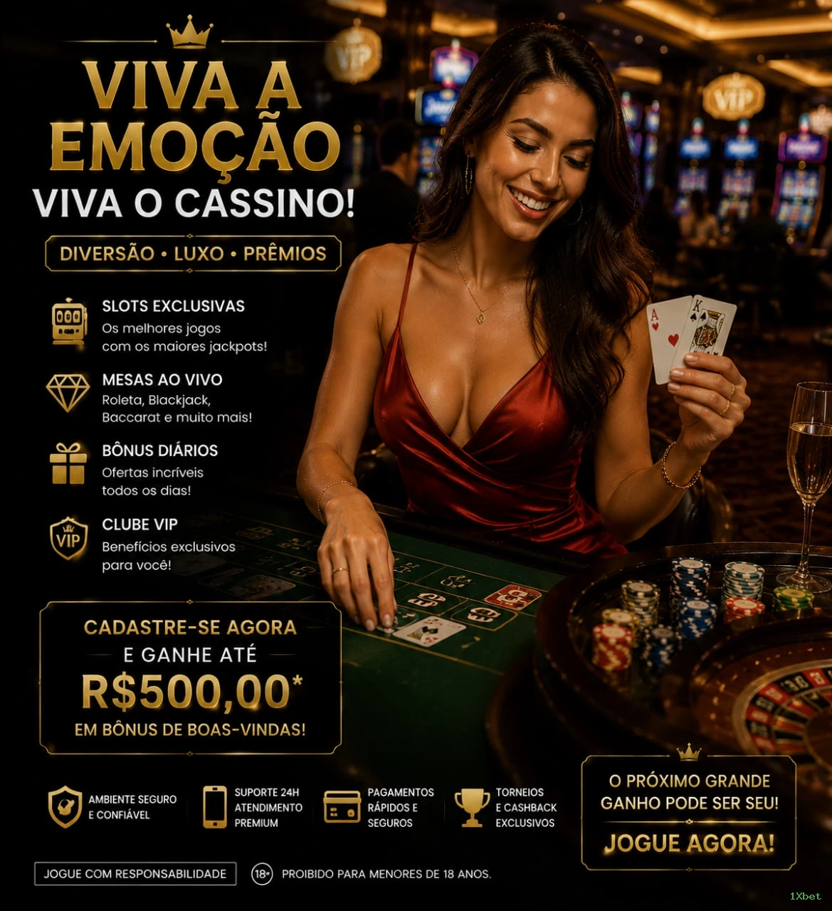 Suporte VIP 1Xbet - atendimento prioritário